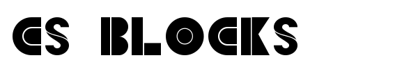 CS Blocks font preview